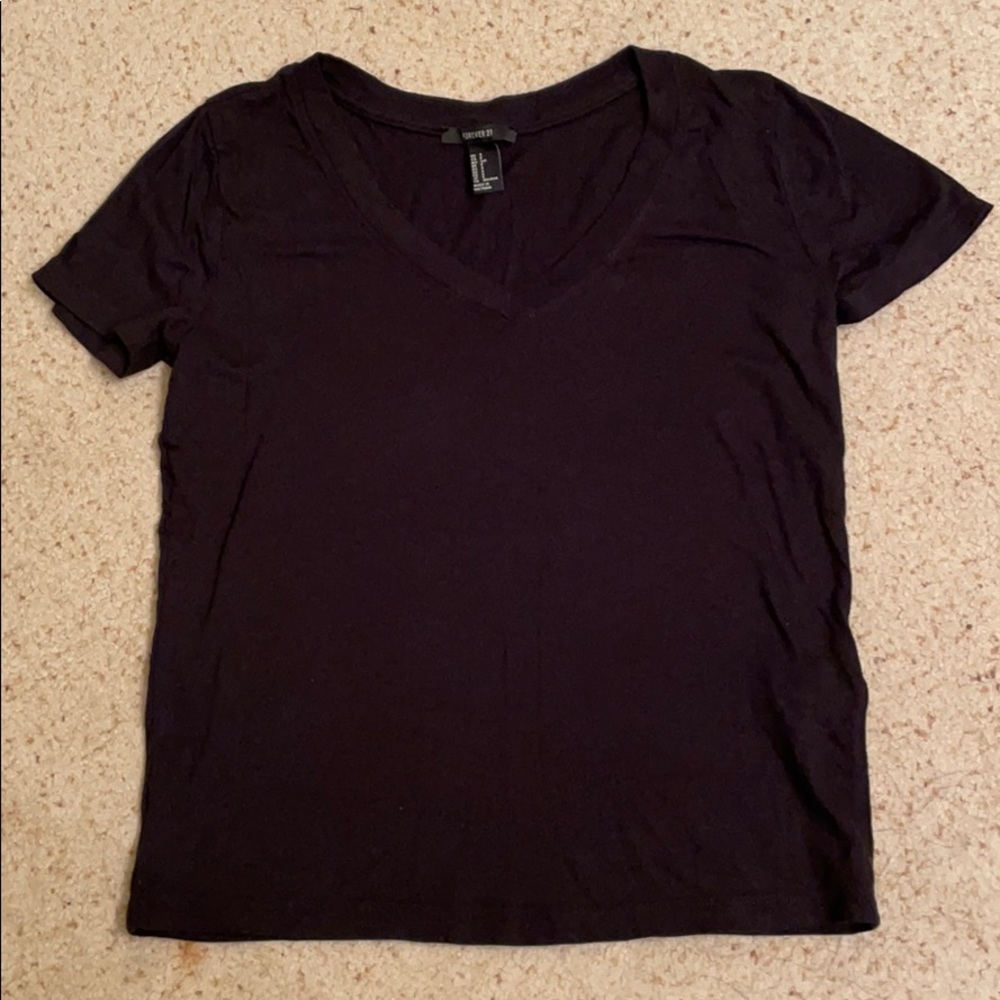 Free with any Bundle! NWOT Black V-neck Tee
